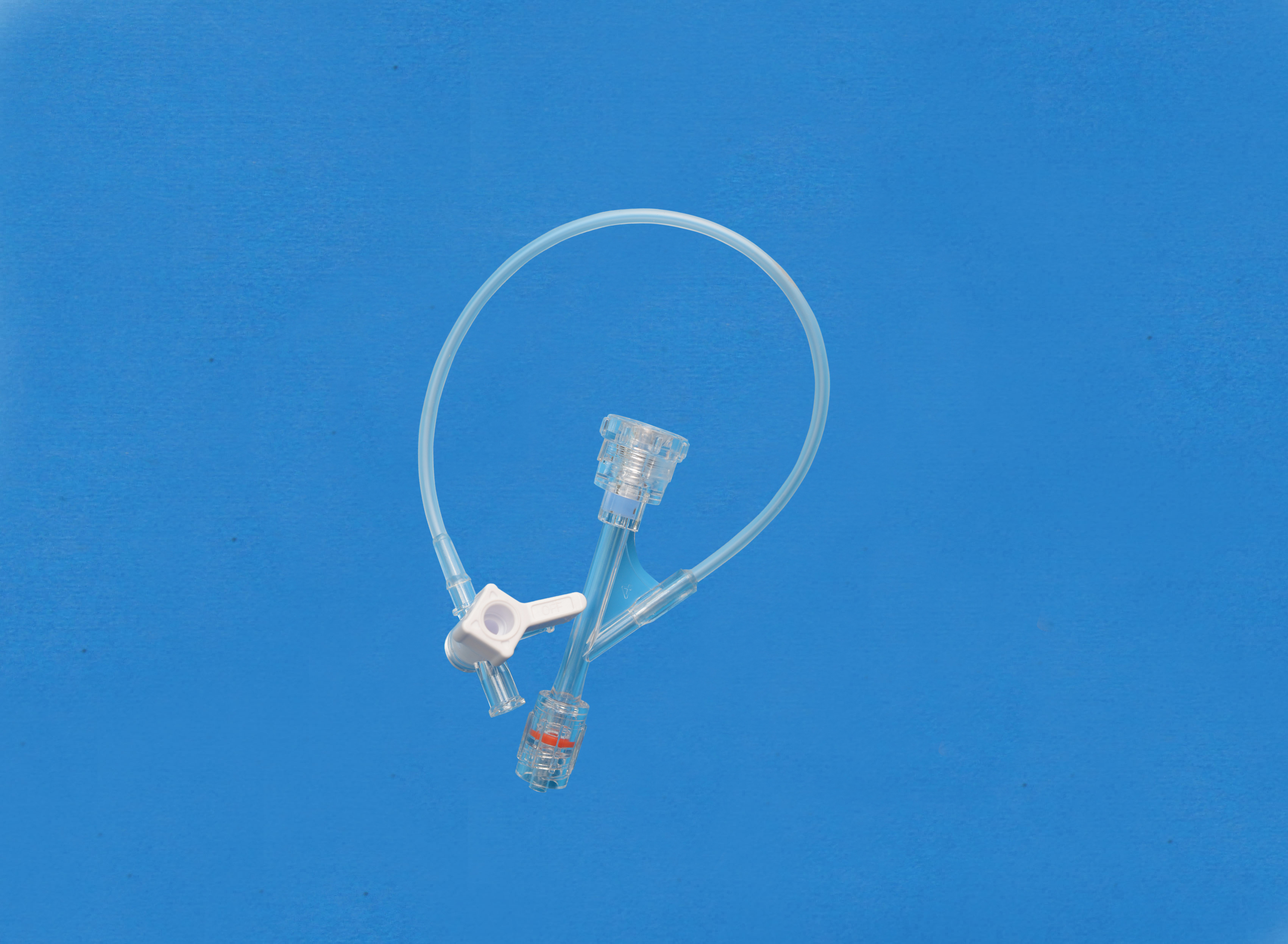 一次性使用Y型連接器套件-旋鈕式側(cè)枝為延長管和三通